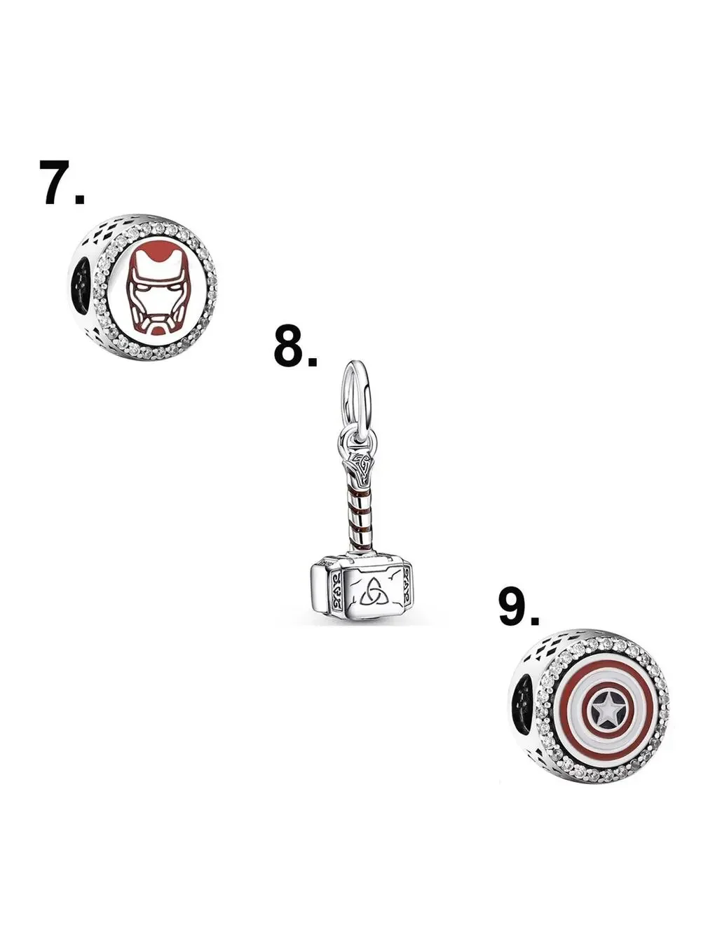 Marvel Avengers Charms For Bracelet - Pick Your Variation - Buy 2 Get 1 Free